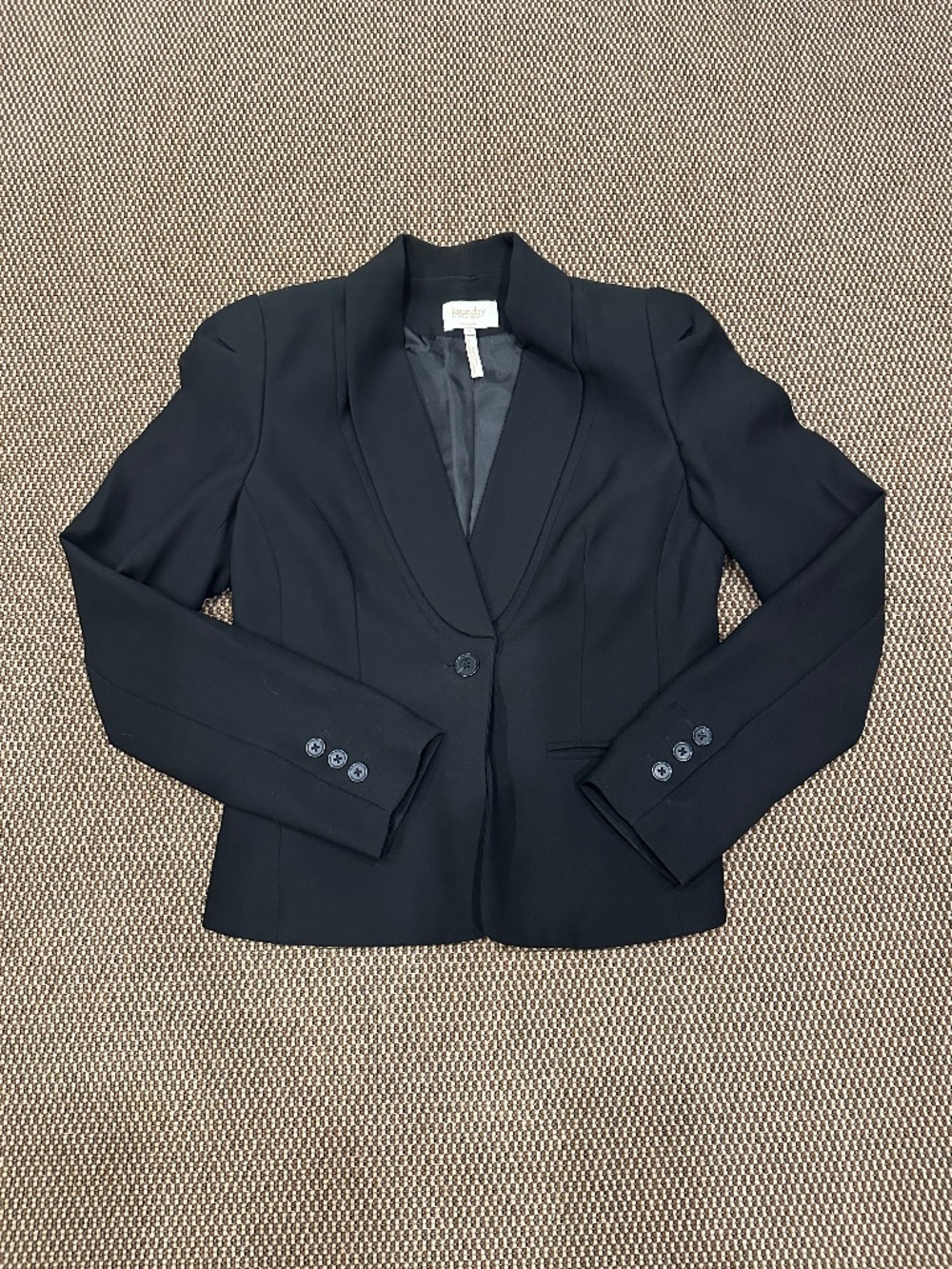LAUNDRY BY SHELLI SEGAL LADIES BLACK BLAZER SIZE 4